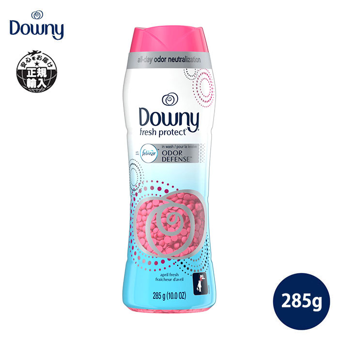 Downy ダウニー 香り付けビーズ フレッシュプロテクト エイプリルフレッシュ 消臭 ドラム 衣類 P&G アメリカ 285g