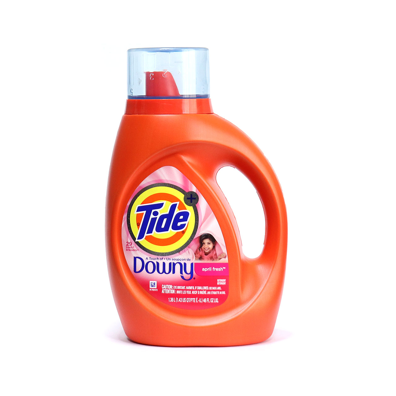 タイド ダウニー 洗濯洗剤 柔軟剤入り 濃縮 エイプリルフレッシュ 海外 TIDE Tide Plus A Touch of Downy Liquid  Laundry Detergent April Fresh 46oz/1360ml