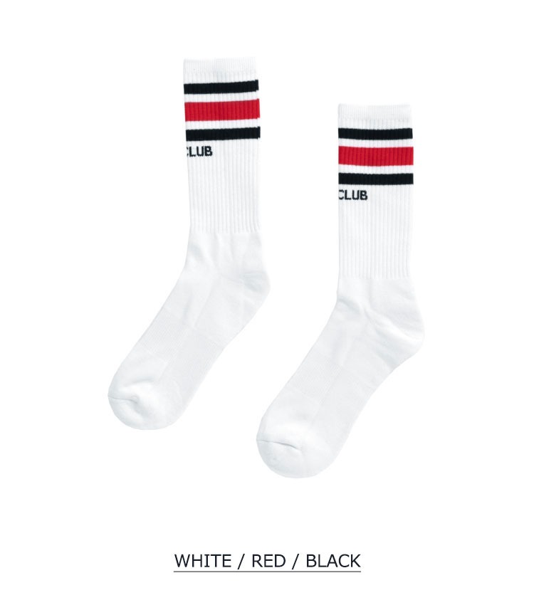 PRO CLUB (プロクラブ) Classic Stripe Crew Socks 靴下 ラインソックス メンズ ブランド 厚手 丈夫 綿 ストリート おしゃれ 白 黒 | PRO CLUB | 13