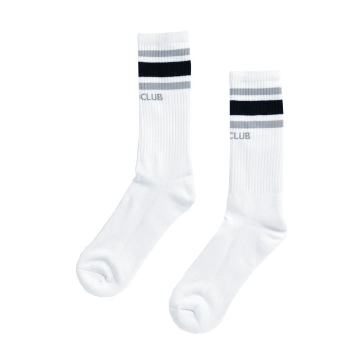 PRO CLUB (プロクラブ) Classic Stripe Crew Socks 靴下 ラインソックス メンズ ブランド 厚手 丈夫 綿 ストリート おしゃれ 白 黒 | PRO CLUB | 01