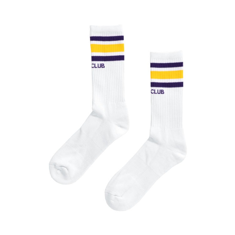 PRO CLUB (プロクラブ) Classic Stripe Crew Socks 靴下 ラインソックス メンズ ブランド 厚手 丈夫 綿 ストリート おしゃれ 白 黒 | PRO CLUB | 02