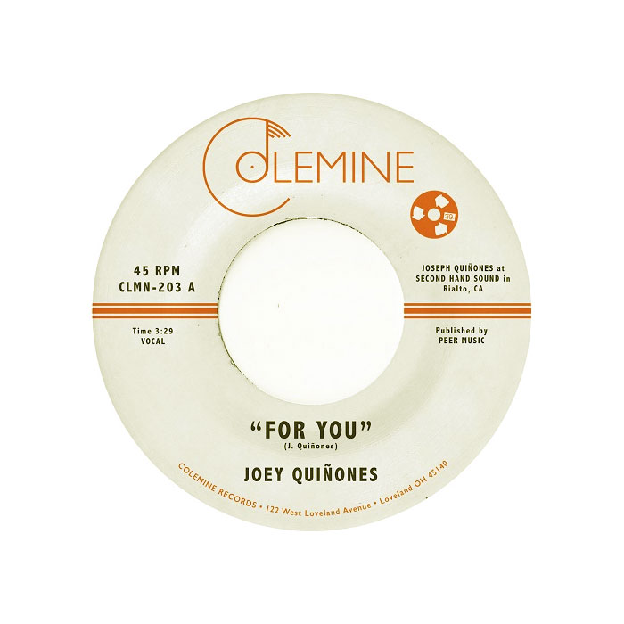 JOEY QUINONES / FOR YOU ON TAITT ST. (LTD.COLOR VINYL 7