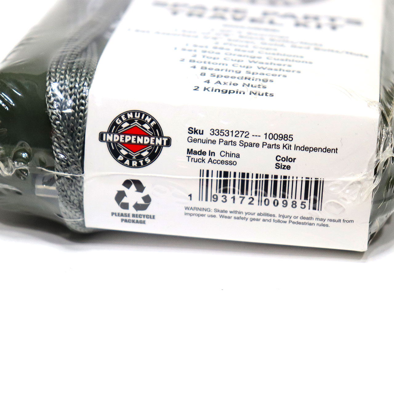 INDEPENDENT TRUCKS (インディペンデント) GENUINE PARTS SPARE PARTS TRAVEL KIT スケボー スペアパーツ ベアリング ビス ナット ピボットブッシュ ブッシュ | INDEPENDENT TRUCK COMPNY | 04