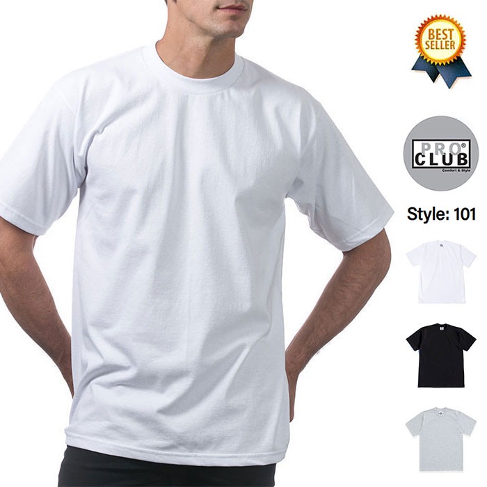 Babyl Club 半袖Tシャツ ホワイト PRO CLUB（プロクラブ） Heavyweight Short Sleeve Tee Tシャツ メンズ
