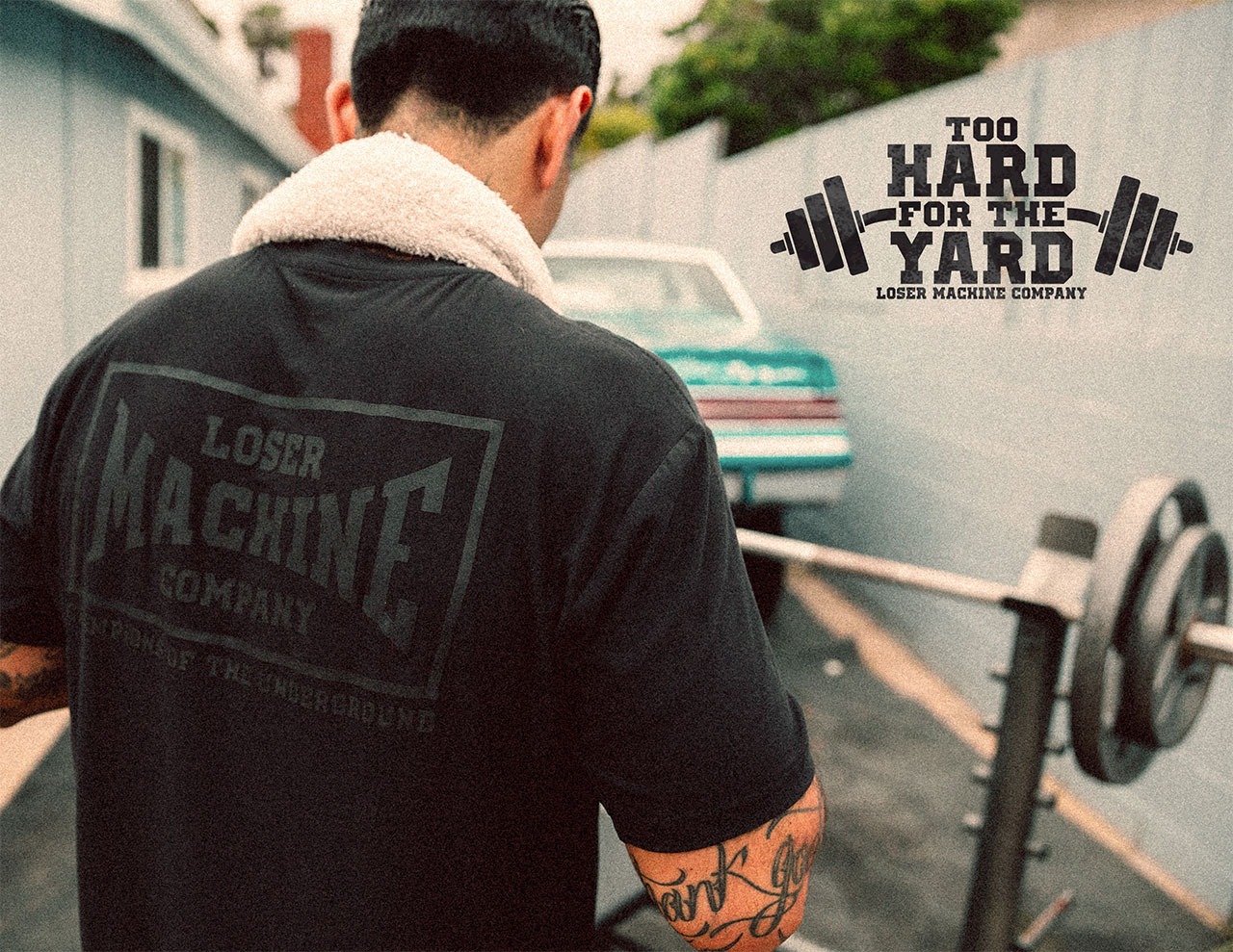 LOSER MACHINE（ルーザーマシーン） TOO HARD KNIT ストレッチtシャツ