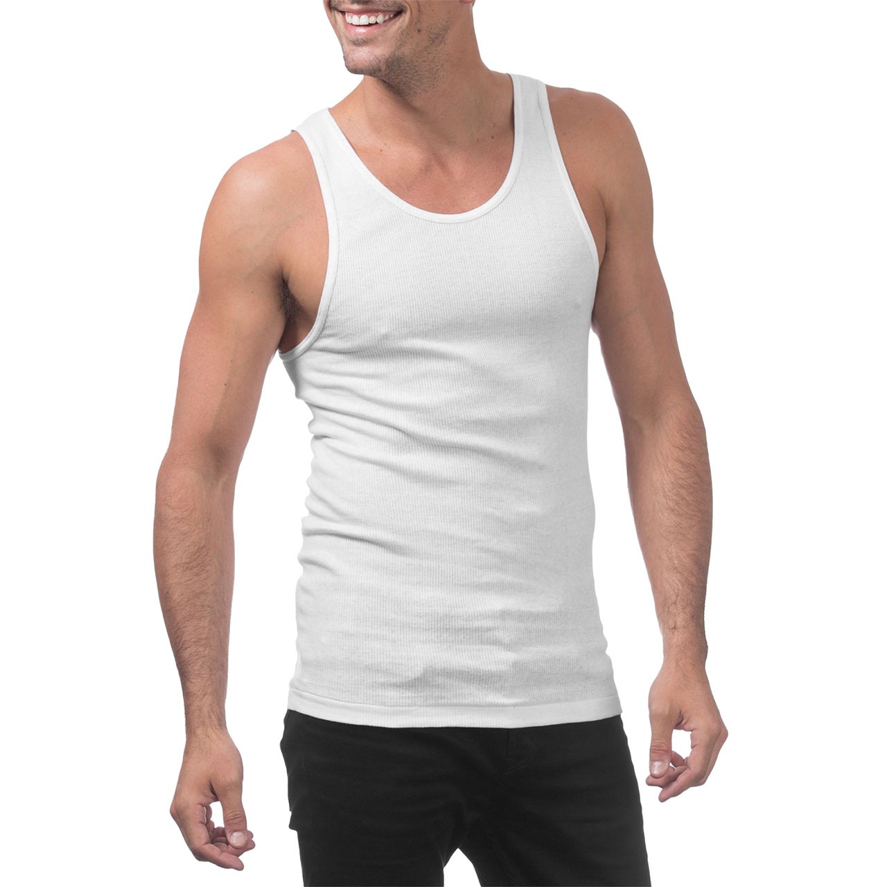 PRO CLUB プロクラブ A-Shirt 3枚1パック タンクトップ 3枚 xl sサイズ メンズ 黒 綿100% 肌着 綿 100 3枚セット インナー 薄い 白 下着 | PRO CLUB | 05