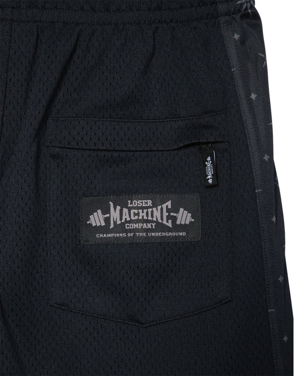 Loser Machine ルーザーマシーン TOO HARD SHORT ハーフパンツ メンズ スポーツ ブランド 黒 速乾 メッシュ ショーツ 涼しい ストリート アメリカ