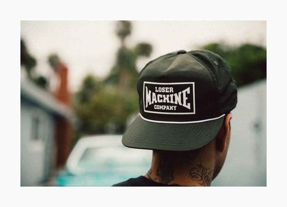 LOSER MACHINE COMPANY キャップ（ブラック×グレー） ルーザーマシーンカンパニー LOSER MACHINE（ルーザーマシーン） TOO HARD HAT loser machine cap