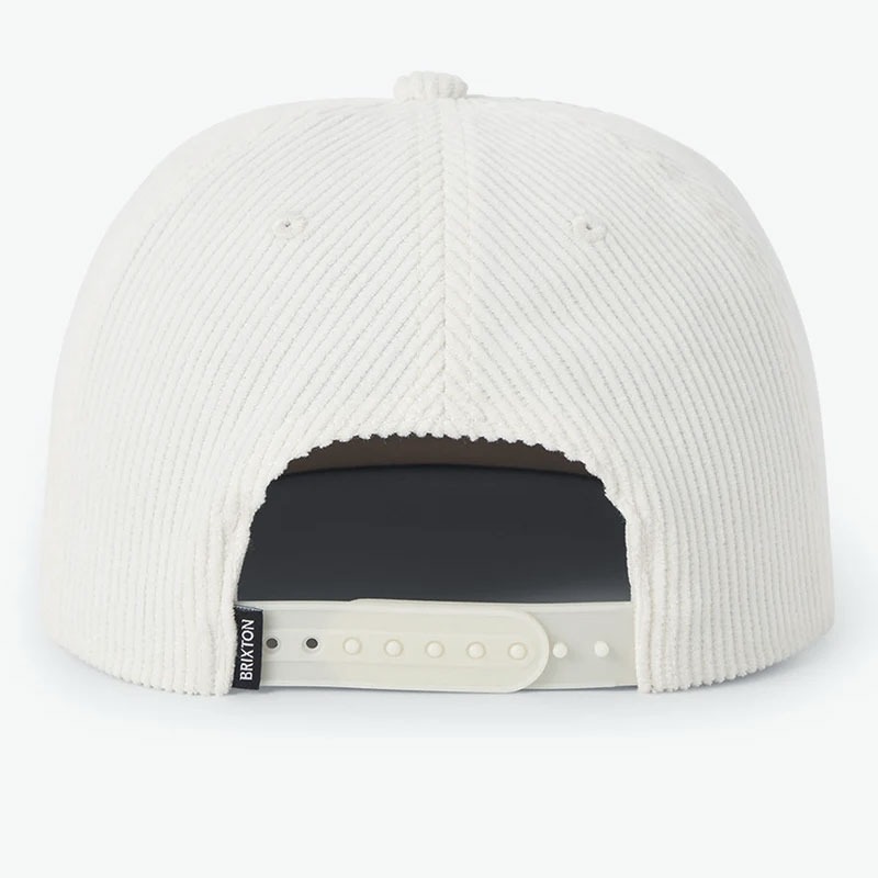 BRIXTON ブリクストン BURGER SHE WROTE SNAPBACK キャップ コーデュロイ メンズ 帽子 ストリート スナップバック スケボー ロゴ スケートボード 秋冬 白 | BRIXTON | 07