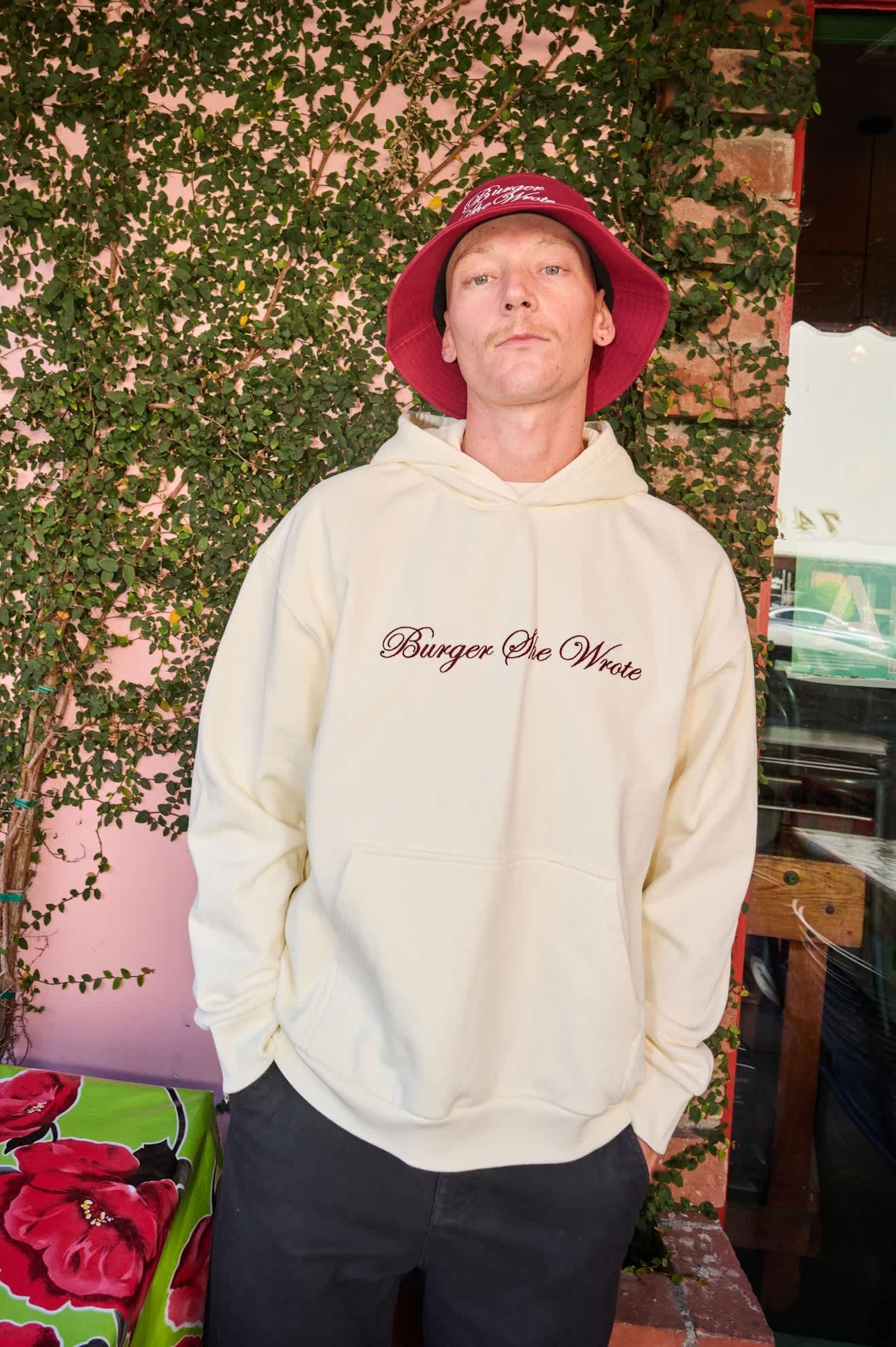 BRIXTON ブリクストン BURGER SHE WROTE BUCKET バケットハット メンズ ブランド ストリート 折りたたみ 深め 大きいサイズ 帽子 バーガー・シー・ロート コラボ | BRIXTON | 07