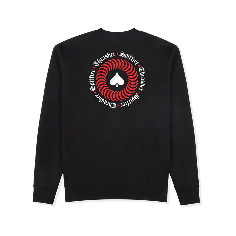 THRASHER X SPITFIRE / THE END OATH CREWNECK usa企画 スラッシャー トレーナー スケーター メンズ スピットファイア スケボー スウェット us | THRASHER | 01