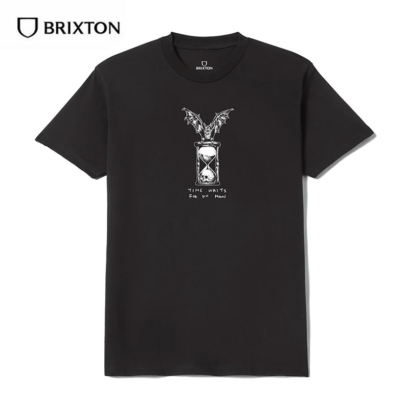 BRIXTON ブリクストン HOURGLASS S/S STD tシャツ ストリート ブランド サーフ サーファー Chippa Wilson 黒 メンズ 半袖 コットン グラフィック | BRIXTON