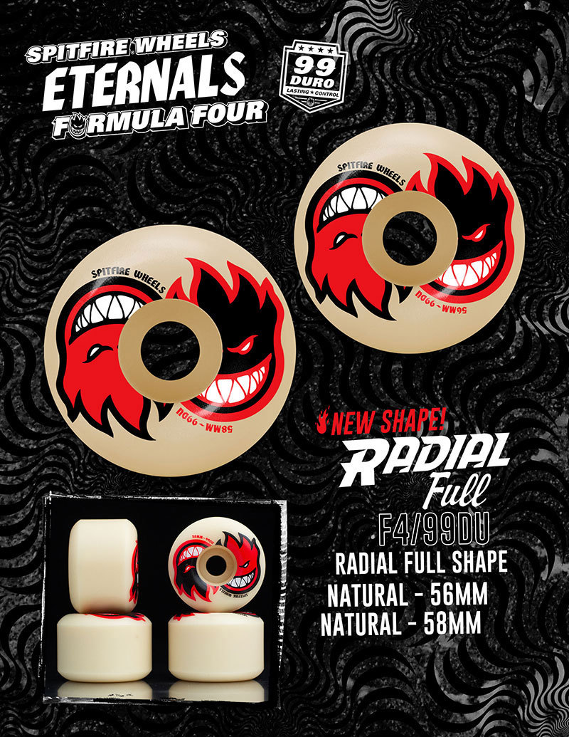 SPITFIRE WHEELS スピットファイア ウィール f4 99a ラディアルフル