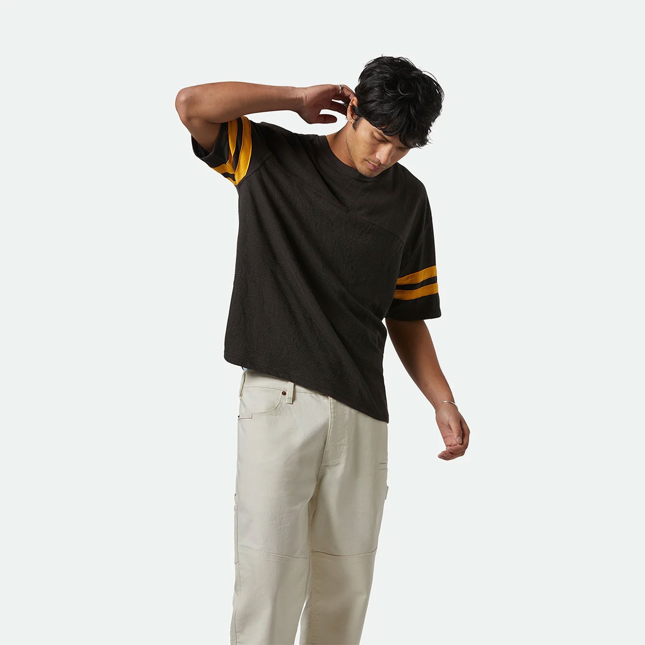 BRIXTON ブリクストン VINTAGE FOOTBALL MESH JERSEY Tシャツ tシャツ メンズ フットボール メッシュ 袖ライン 半袖 | BRIXTON | 06