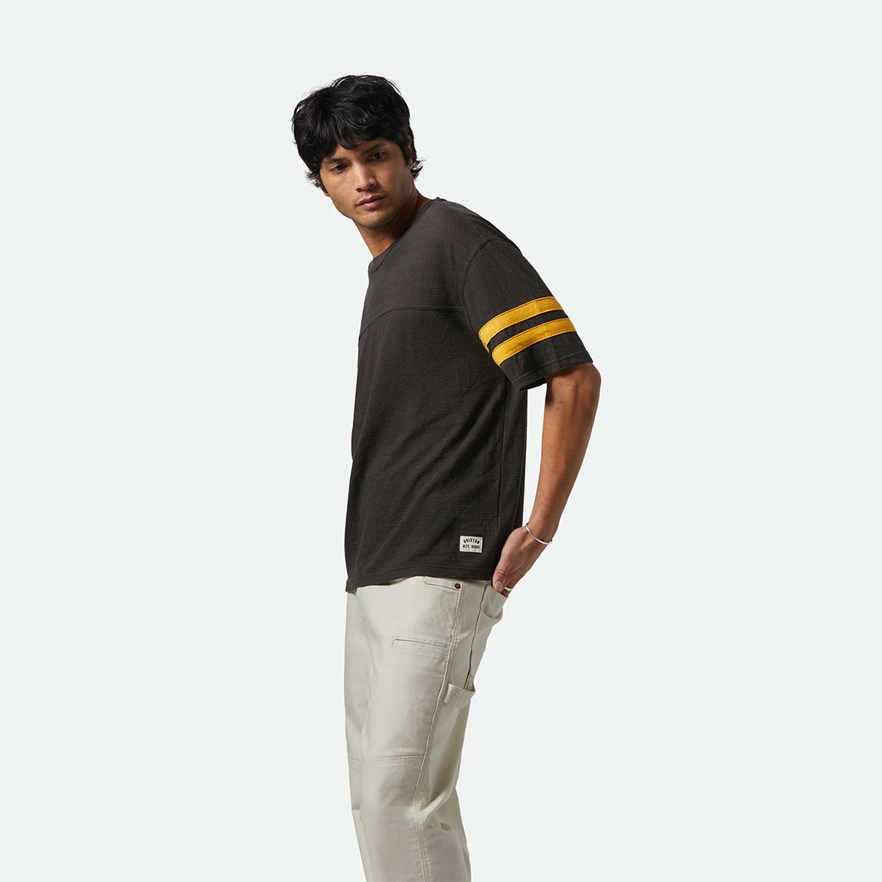 BRIXTON ブリクストン VINTAGE FOOTBALL MESH JERSEY Tシャツ tシャツ メンズ フットボール メッシュ 袖ライン 半袖 | BRIXTON | 08