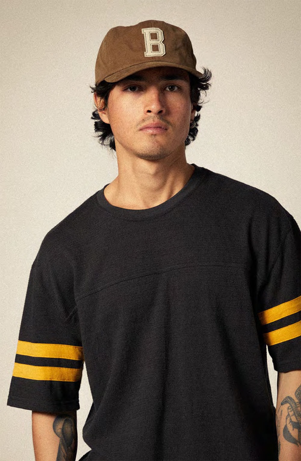 ★ブリクストン BRIXTON Vintage Football Mesh Jersey 関税込★ BRIXTON VINTAGE FOOTBALL MESH JERSEY / WASHED BLACK/RAY