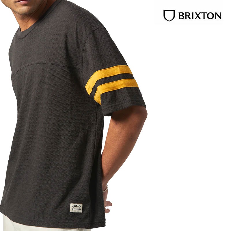 ★ブリクストン BRIXTON Vintage Football Mesh Jersey 関税込★ BRIXTON VINTAGE FOOTBALL MESH JERSEY / WASHED BLACK/RAY