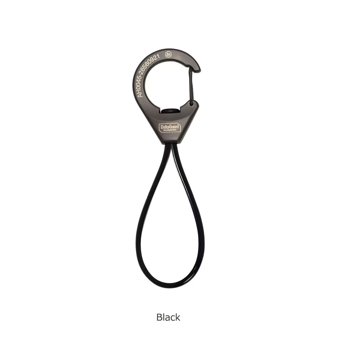 ANAheim (アナハイム) Rubber Loop Carabiner カラビナ おしゃれ メンズ レディース アウトドア 鍵 キーリング 黒 車 キー ストリート ベルト ゴムバンド | ブランド登録なし | 08
