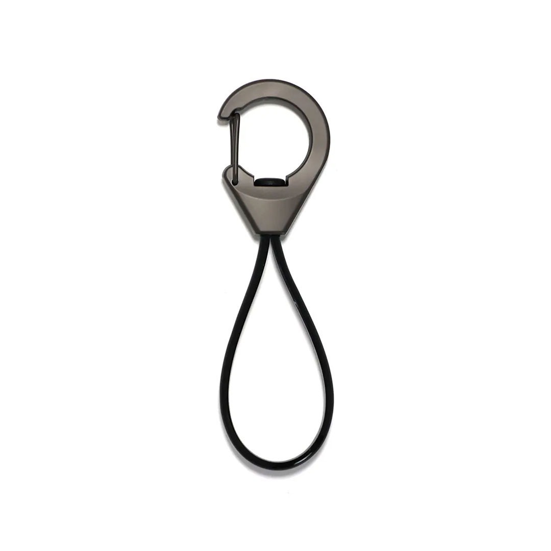 ANAheim (アナハイム) Rubber Loop Carabiner カラビナ おしゃれ メンズ レディース アウトドア 鍵 キーリング 黒 車 キー ストリート ベルト ゴムバンド | ブランド登録なし | 09