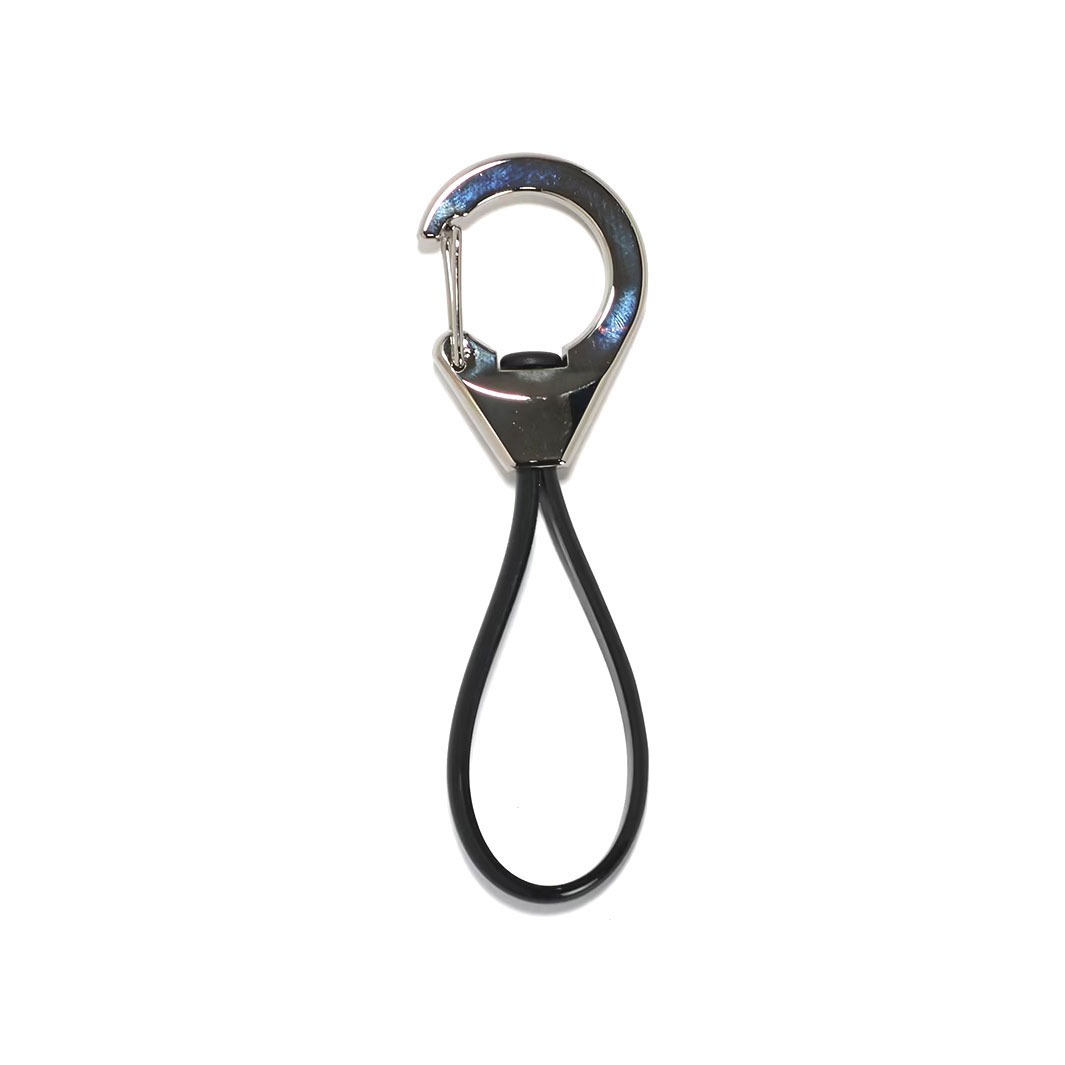ANAheim (アナハイム) Rubber Loop Carabiner カラビナ おしゃれ メンズ レディース アウトドア 鍵 キーリング 黒 車 キー ストリート ベルト ゴムバンド | ブランド登録なし | 12