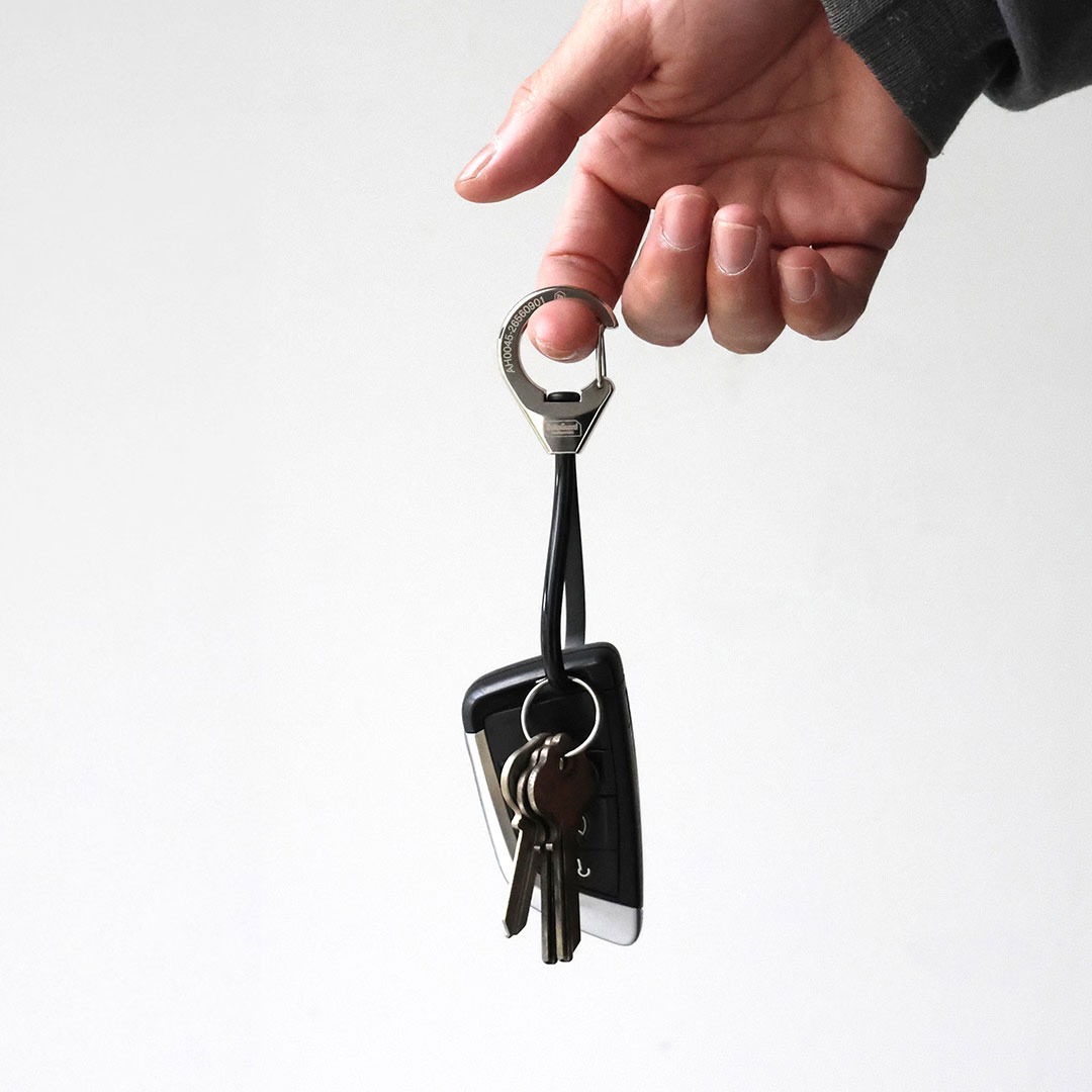 ANAheim (アナハイム) Rubber Loop Carabiner カラビナ おしゃれ メンズ レディース アウトドア 鍵 キーリング 黒 車 キー ストリート ベルト ゴムバンド | ブランド登録なし | 13
