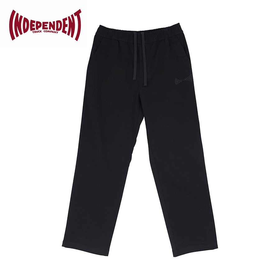 INDEPENDENT インディペンデント Span Mens Independent Chino Pants スケボー パンツ アパレル チノパン メンズ ゆったり ワイド ストレッチ イージー 黒 | INDEPENDENT TRUCK COMPNY