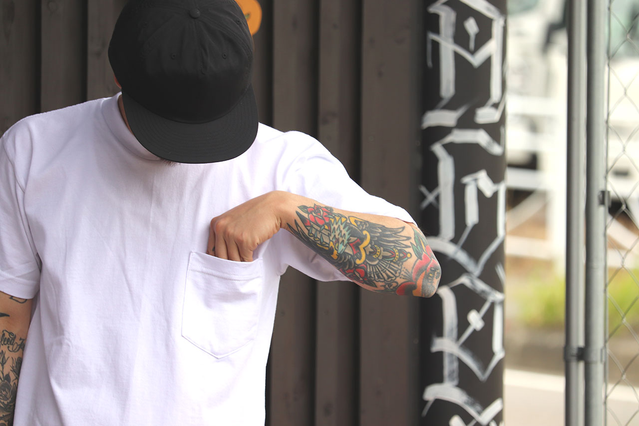 ベイサイド Tシャツ tシャツ ポケット メンズ 半袖 ヘビーウェイト 厚手 usaコットン BAYSIDE MADE IN USA HEAVYWEIGHT 6.1 OZ. UNISEX POCKET CREW | BAY SIDE | 11