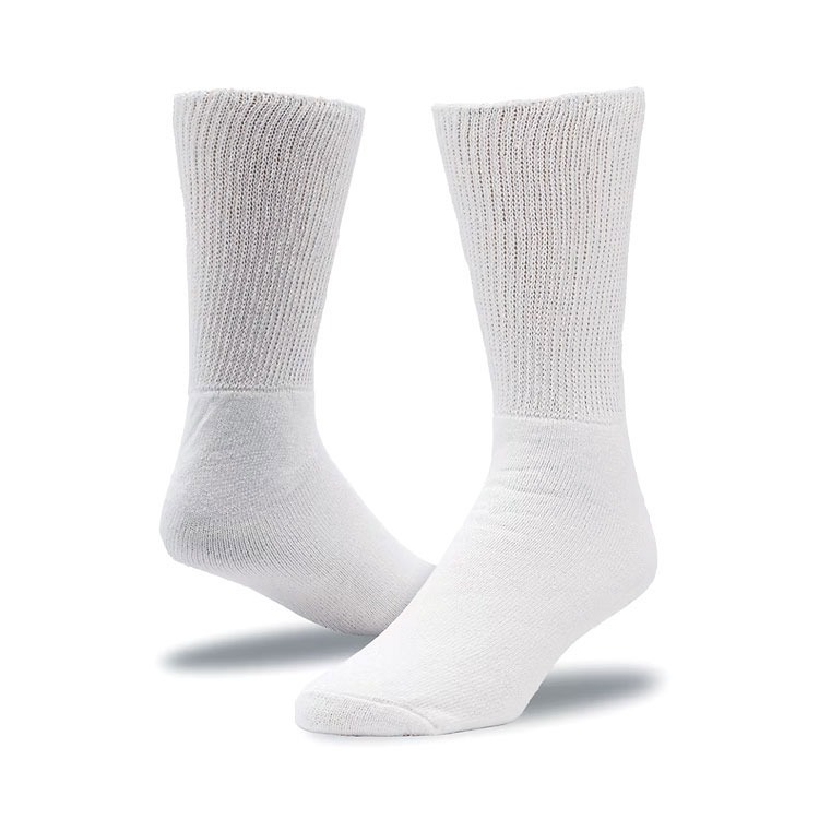 THE RAILROAD SOCK レイルロードソック 2 Pair Therapeutic Socks ソックス 靴下 メンズ ゆったり ゆるい ゴム 無地 むくみ 糖尿病 敏感肌 白 黒 綿 | Railroad Sock | 08