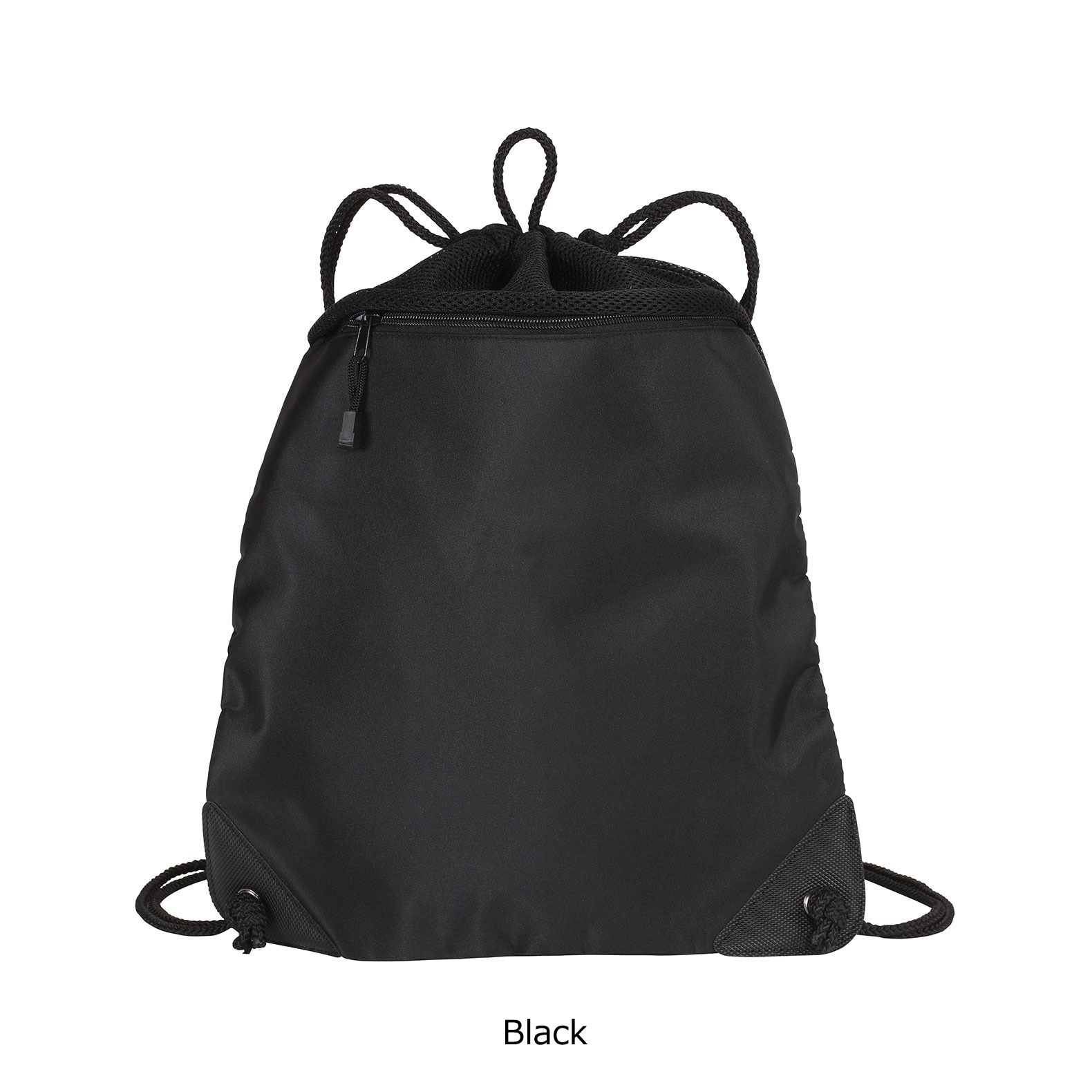Port Authority ポートオーソリティー Cinch Pack with Mesh Trim BG810 ナップサック ストリート 無地 ポケット付き メンズ レディース 大容量 おしゃれ 軽量 | RUTSUBO | 11