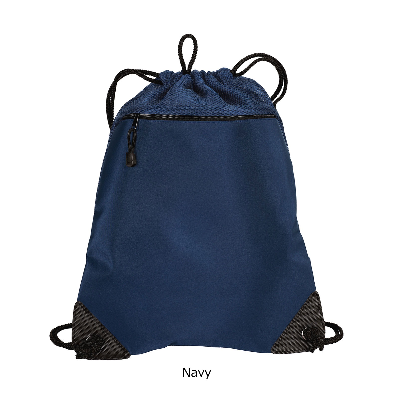 Port Authority ポートオーソリティー Cinch Pack with Mesh Trim BG810 ナップサック ストリート 無地 ポケット付き メンズ レディース 大容量 おしゃれ 軽量 | RUTSUBO | 14