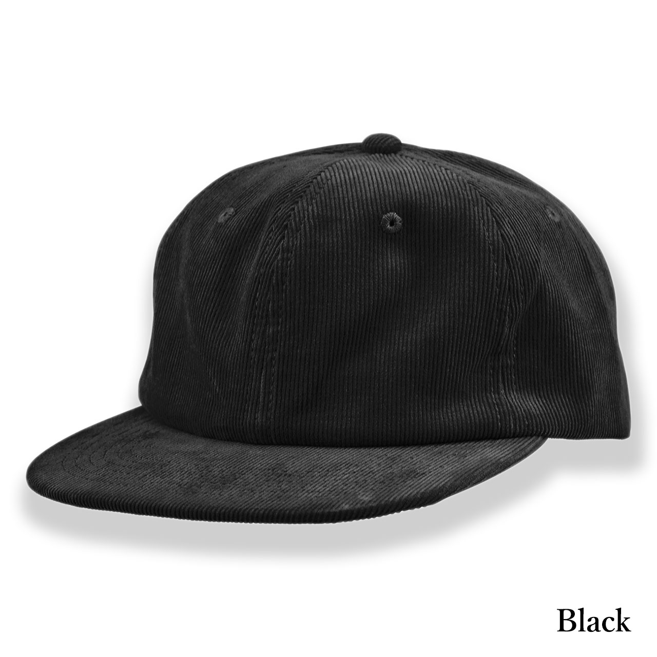 BRONER USA製 レザーキャップ ブラック ベースボール 6パネル BRONER USA製 レザーキャップ ブラック ベースボール 6パネル
