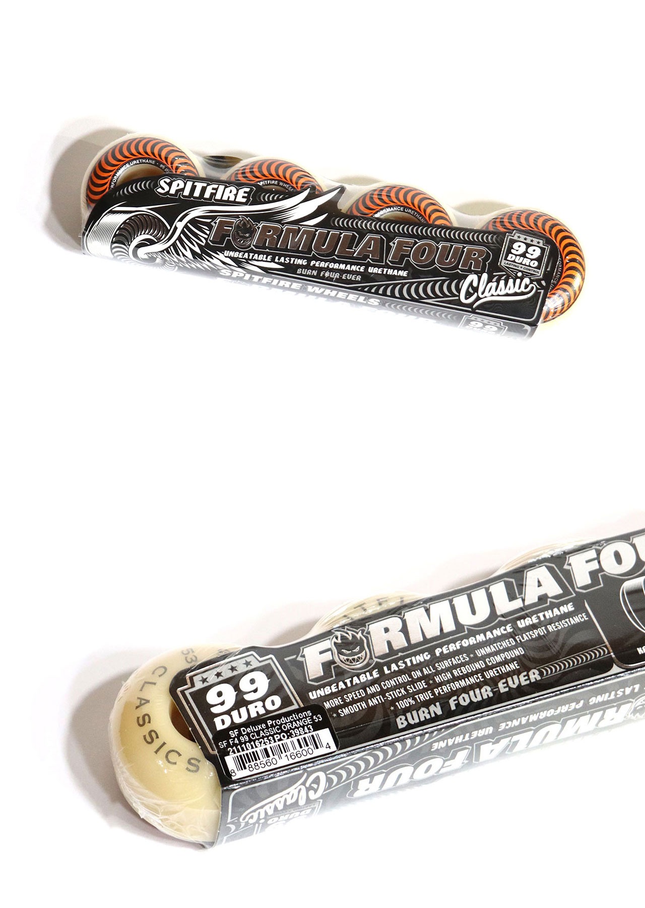 スケートボード SPITFIRE FORMULA FOUR 99 DURO 53mm SPITFIRE】FORMULA FOUR 99DURO CONICAL FULL SHAPE スピット