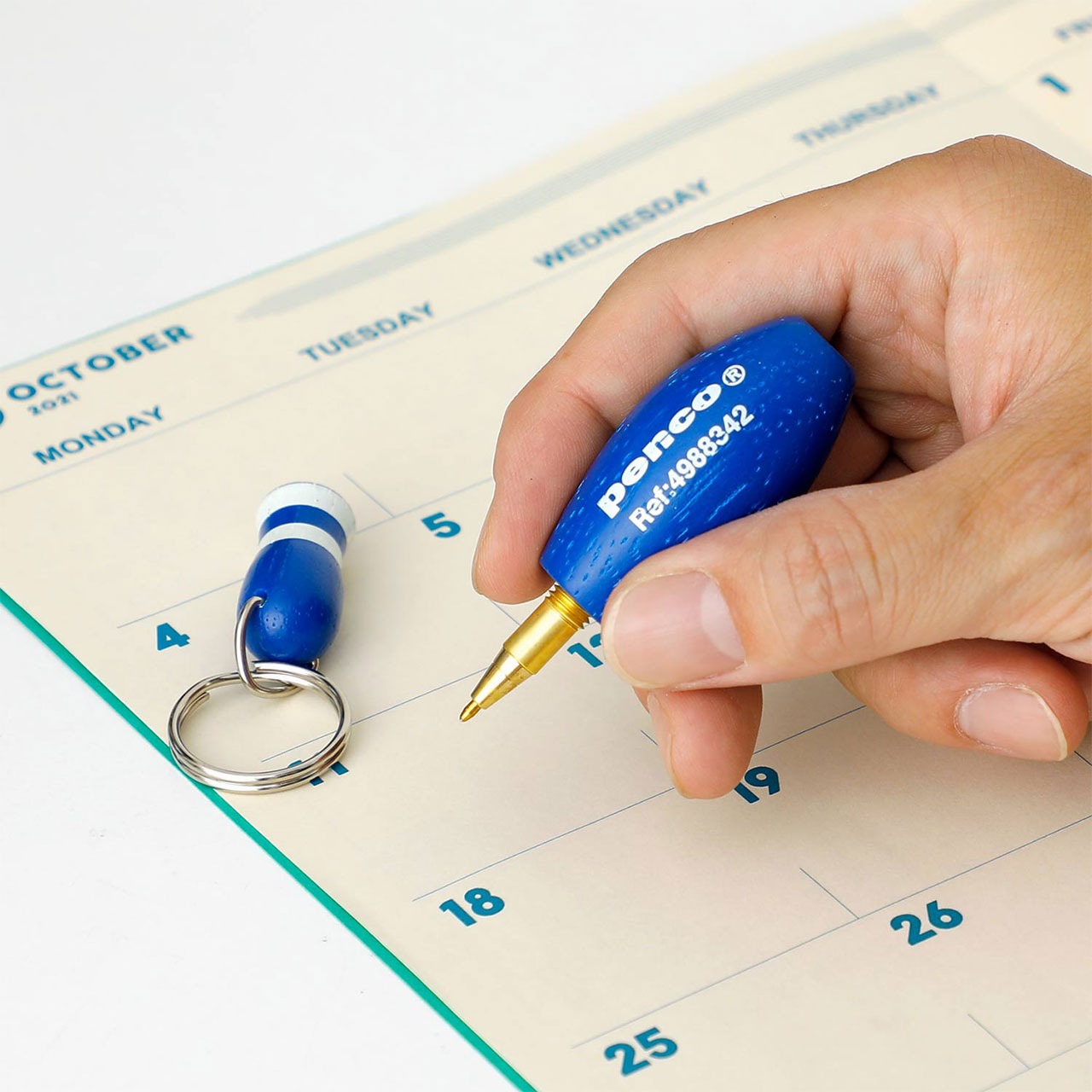 penco (ペンコ) ボウルペン ボールペン おもしろい キーホルダー 黒 プレゼント 男性 女性 木製 油性 ブランド ミニサイズ HIGHTIDE ハイタイド | penco | 09