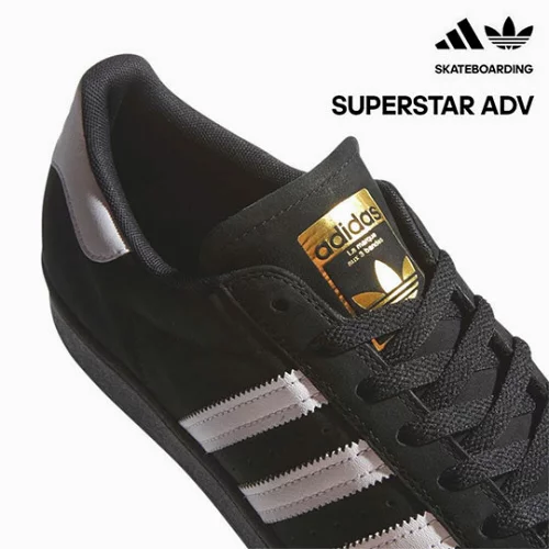 adidas Skateboarding (アディダス スケートボーディング) SUPERSTAR ADV FV0321 スーパースター adv スニーカー メンズ 黒 スケシュー 金ベロ | SUPERSTAR | 10
