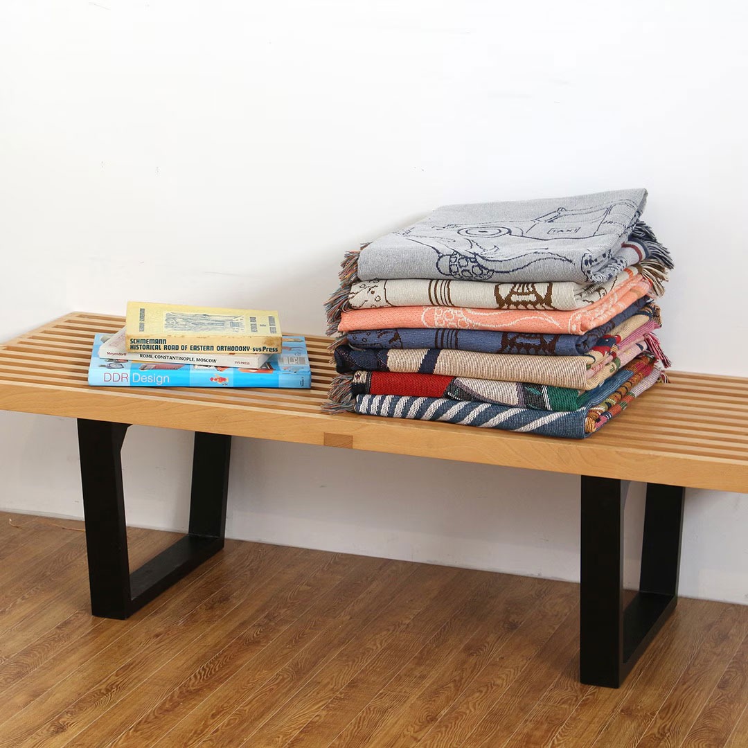 HERE by DETAIL ヒア バイ ディテール OAX Throwket Cat and more 通年 ブランケット スローケット ブランド ソファ ひざ掛け 車 洗濯 ネコ柄 メキシカン ラグ | DETAIL | 10