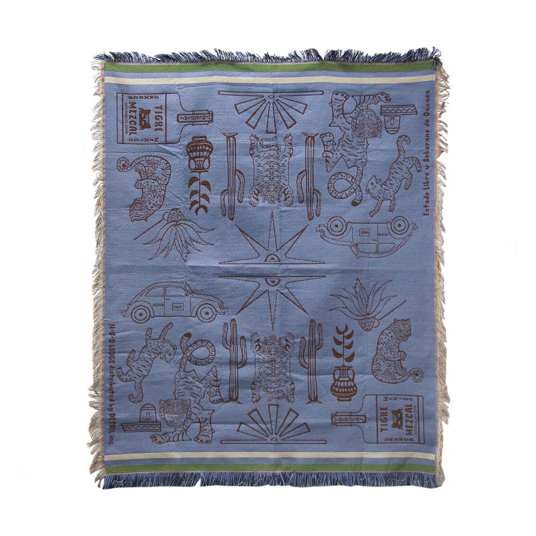 HERE by DETAIL ヒア バイ ディテール OAX Throwket Tiger and more 通年 ブランケット スローケット ブランド ソファ ひざ掛け 車 洗える 洗濯 メキシカン ラグ | DETAIL | 01