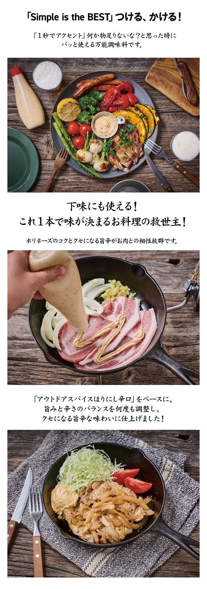 ほりにし監修 ホリネーズ辛口 / ホリネーズワサビ 210g アウトドアスパイス 辛口 堀西 高級 マヨネーズ ギフト 旨辛 ワサビ チューブ マスタード | アウトドアスパイスほりにし | 06
