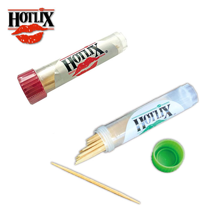 HOTLIX ホットリックス 味付き つまようじ 爪楊枝 携帯 ケース付き ミント シナモン フレーバー Toothpix