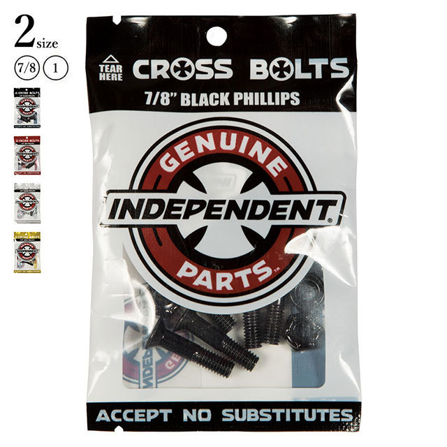 インディペンデント ビス プラス 六角 ボルト スケートボード スケボー INDEPENDENT TRUCKS GENUINE PARTS  PHILLIPS ALLEN 7/8in 1in :in-hardware-78-1in:OSS - 通販 - Yahoo!ショッピング