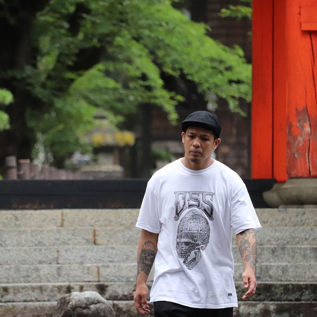 055 (LINKAGE) NUTDUB Skull T-SHIRT Tシャツ tシャツ メンズ 半袖 