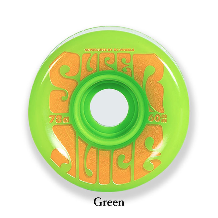 OJ Wheels (オージェイ ウィール) Super Juice 60mm 78a オージェイ スケートボード スケボー ソフトウィール  クルーザー ウィール スーパージュース