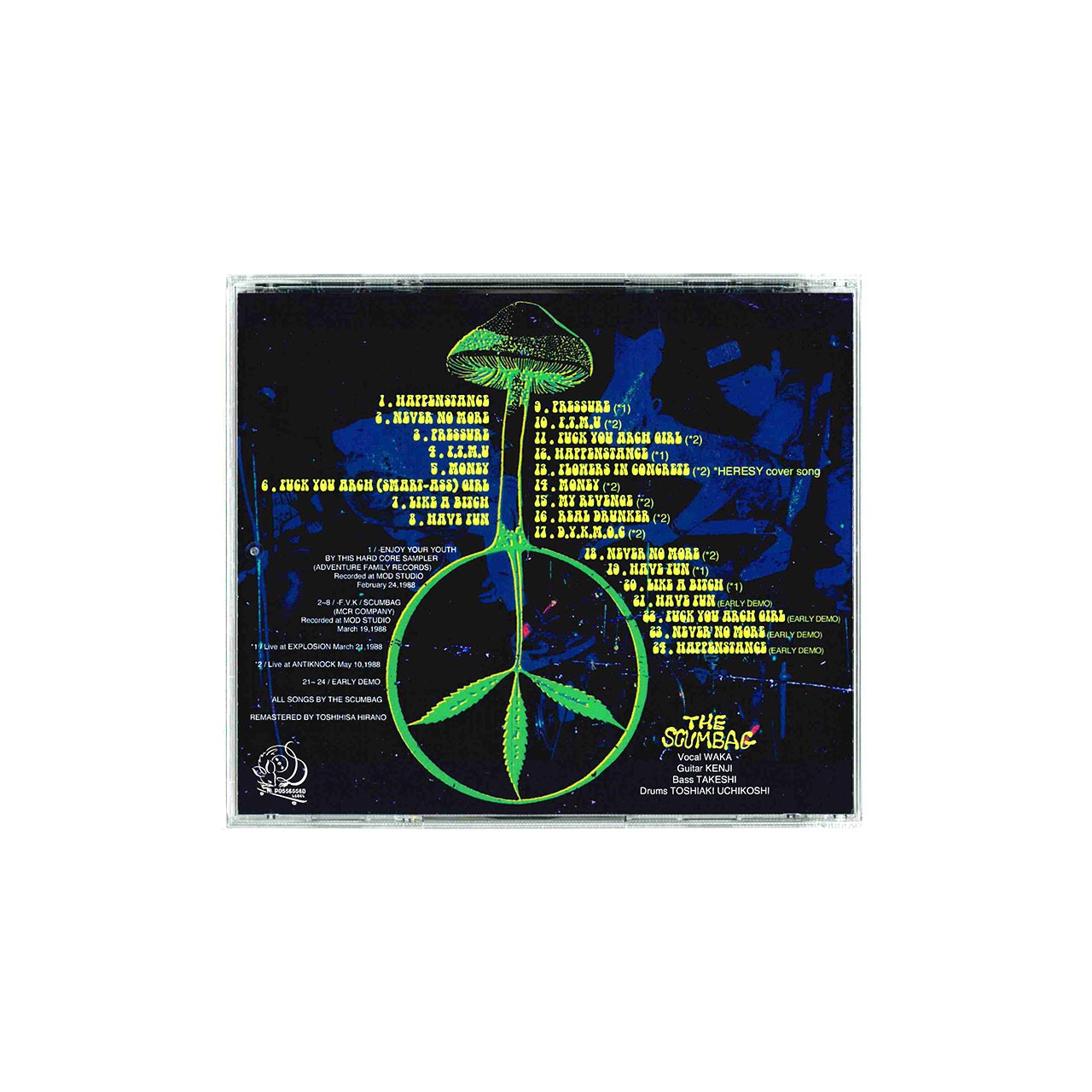 THE SCUMBAG / 編集盤 (CD) POSSESSED LABEL PL-01 PUNK HARDCORE