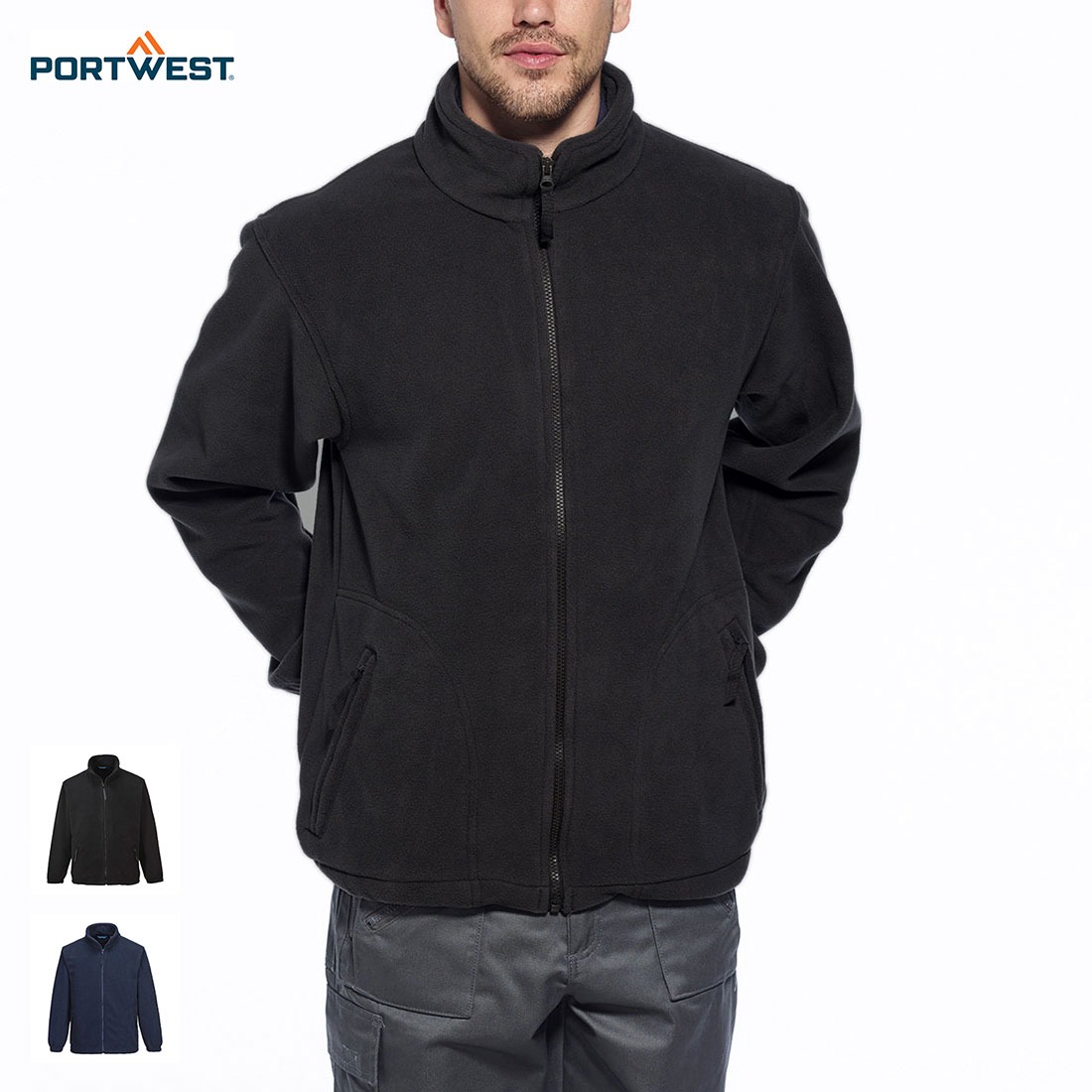 PORTWEST ポートウエスト F400 - Argyll Heavy Fleece フリースジャケット ポーラー メンズ 厚手 アウター インナー トップス ブランド おしゃれ 軽量 暖かい | ブランド登録なし