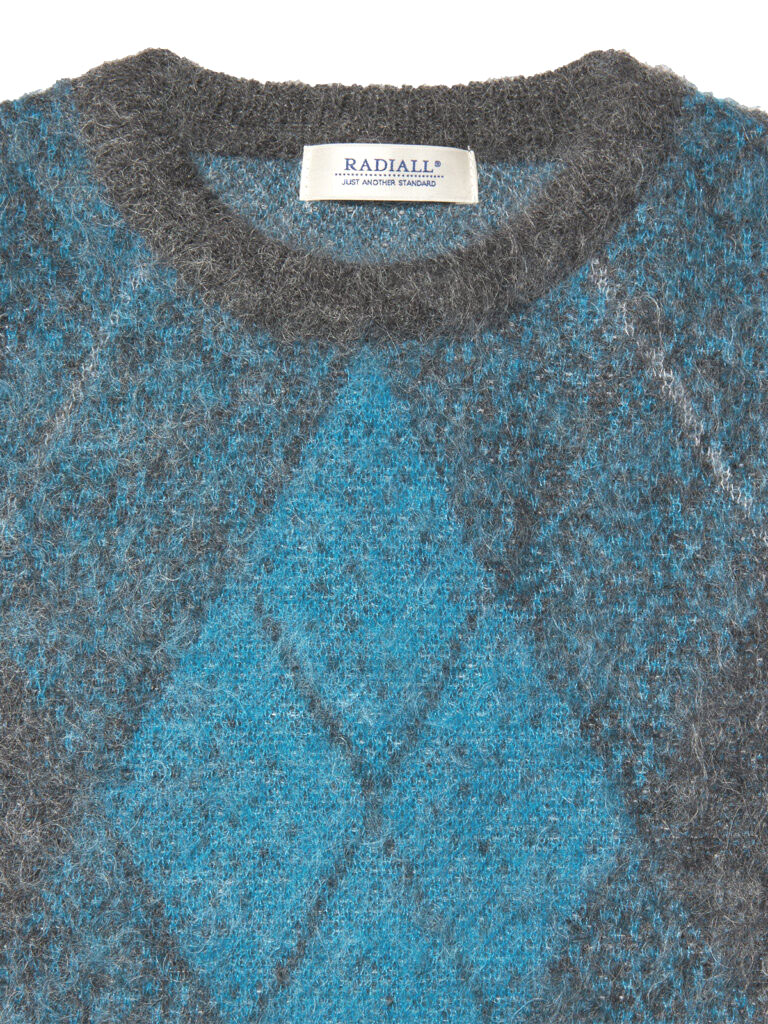 RADIALL ラディアル モヘア ニット メンズ セーター アウター 毛玉になりにくい オーバーサイズ Inna De Yard CREW NECK  SWEATER L/S