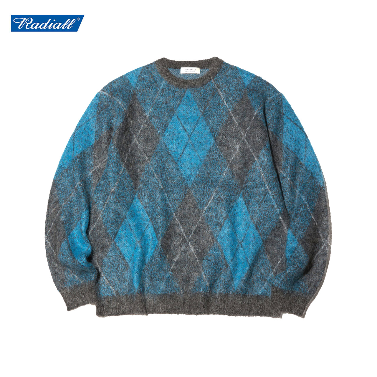 RADIALL ラディアル モヘア ニット メンズ セーター アウター 毛玉になりにくい オーバーサイズ Inna De Yard CREW NECK SWEATER L/S｜oss