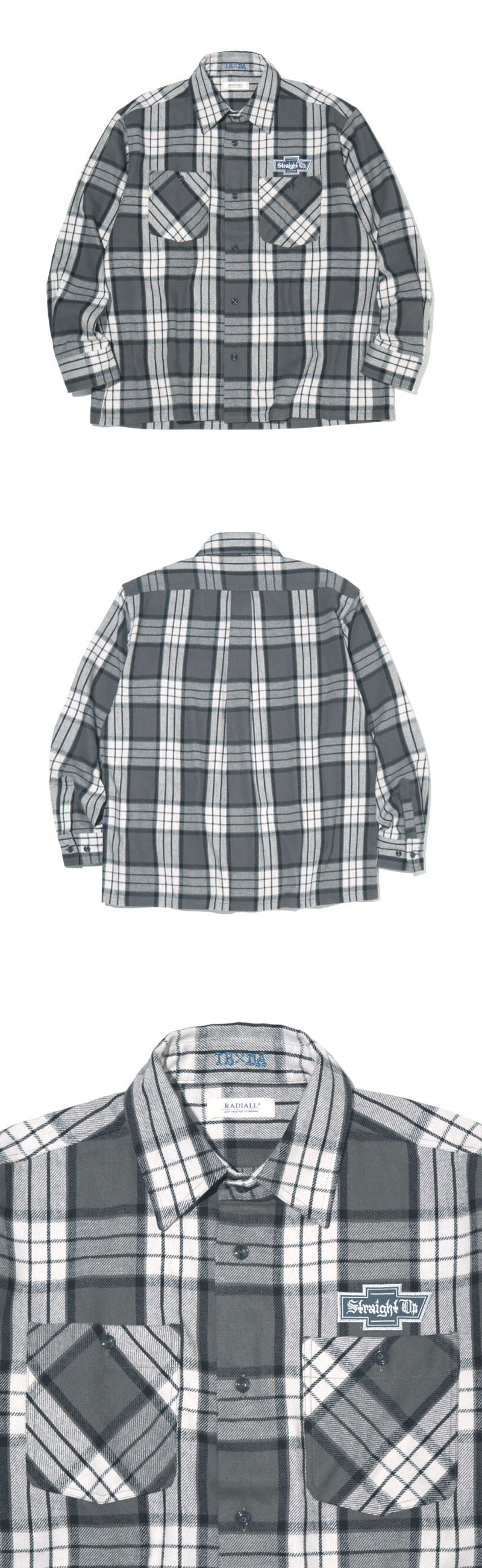 RADIALL Straight Up - C.P.O. SHIRT Lサイズ RADIALL ラディアル Straight Up - C.P.O. SHIRT L/S
