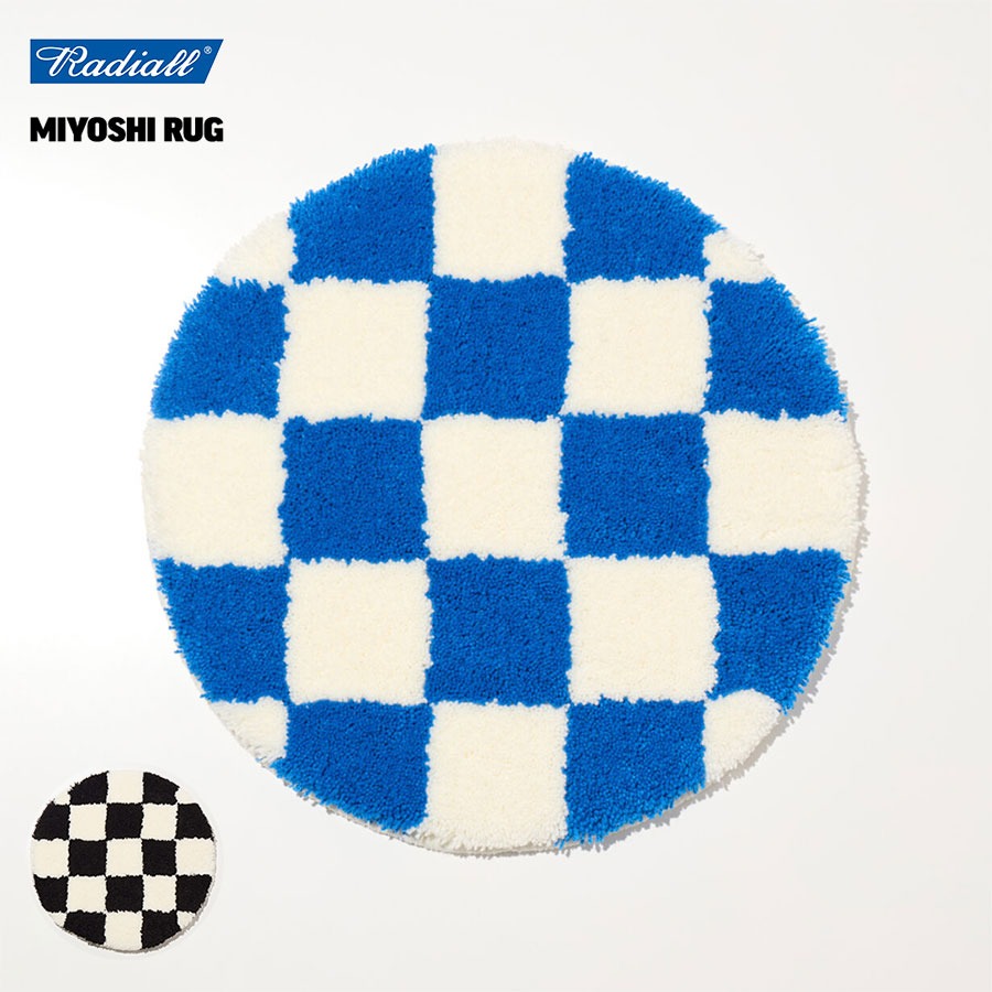RADIALL（ラディアル） Checker CHAIR RUG MIYOSHI RUG チェアラグ