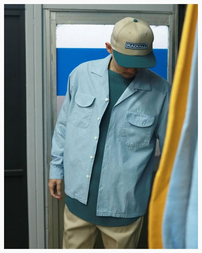majmさま用ラディアル　オープンカラーシャツ RADIALL (ラディアル) Oldies OPEN COLLARED SHIRT L/S radiall