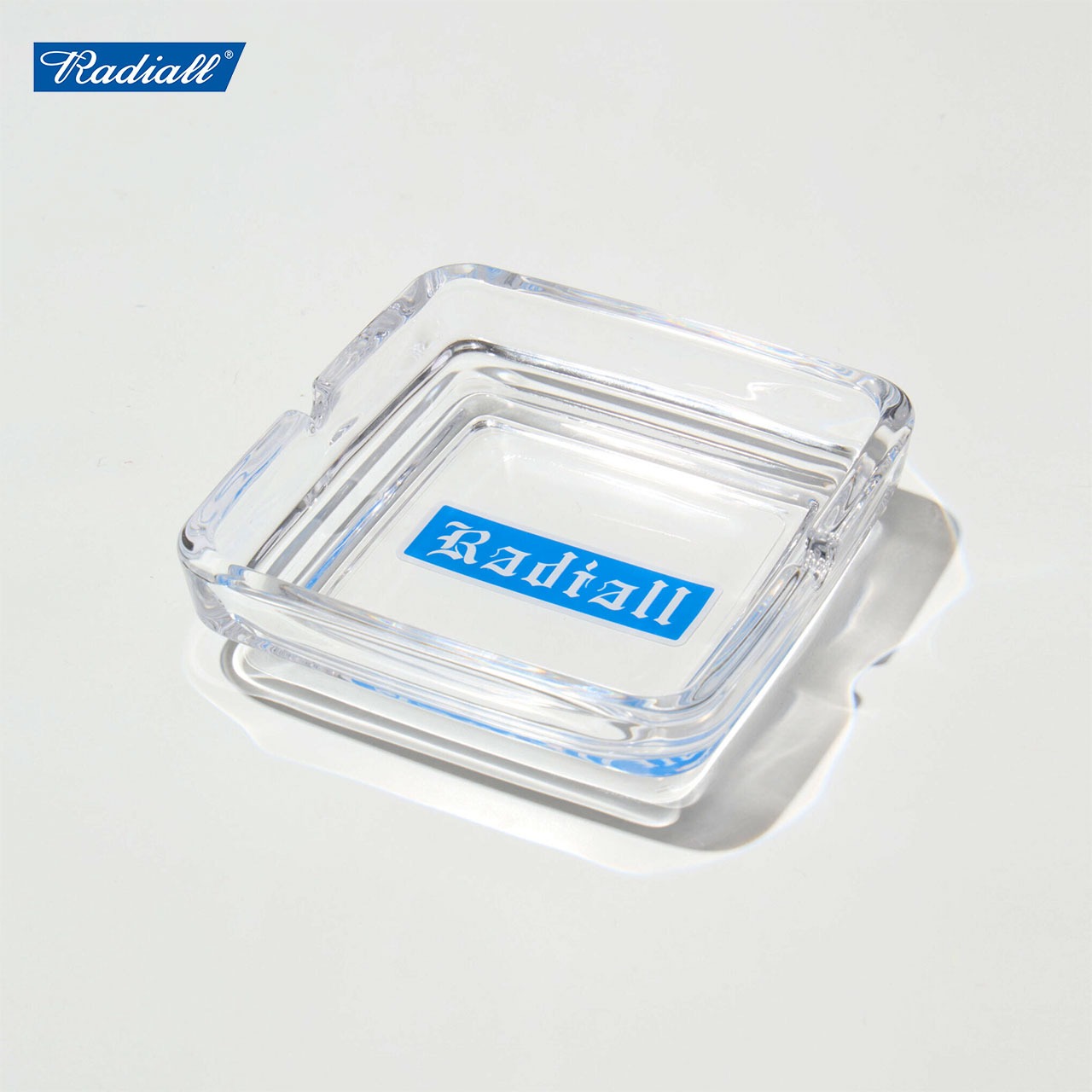 RADIALL ラディアル Vox GLASS ASTRAY おしゃれ 灰皿 卓上 インテリア コンパクト 四角 室内 タバコ ガラス ブランド アッシュトレイ | RADIALL