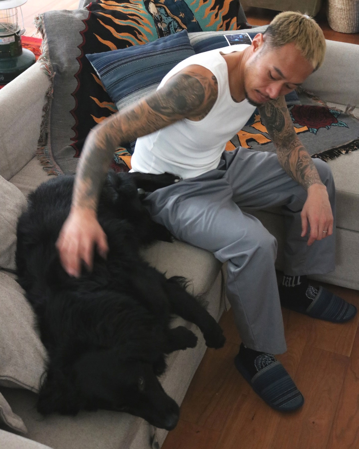 RADIALL ラディアル El Camino SLIPPERS スリッパ ブランド 青 洗える ルーム メンズ おしゃれ 室内 室内履き 部屋 ルーム オシャレ 洗濯 28cm 28 センチ | RADIALL | 02